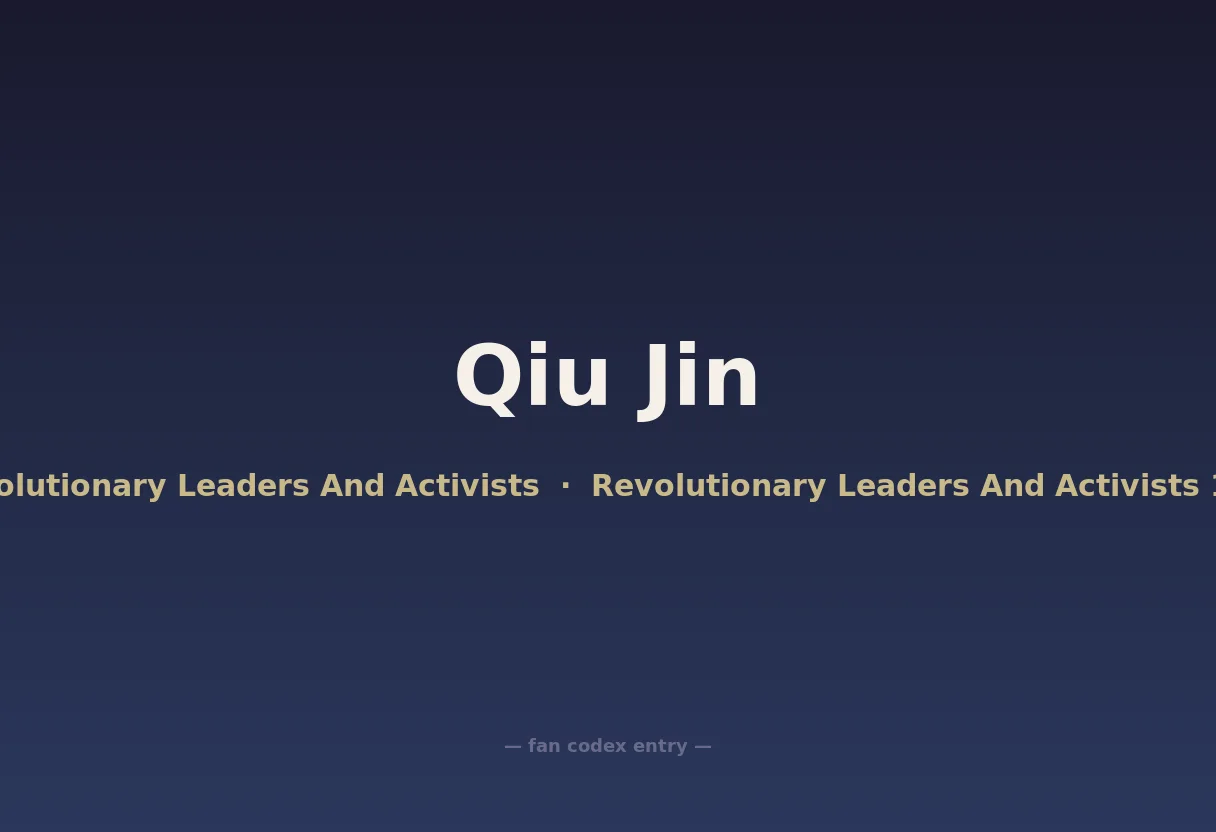 Qiu Jin