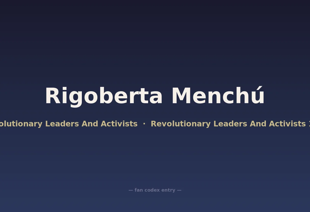 Rigoberta Menchú
