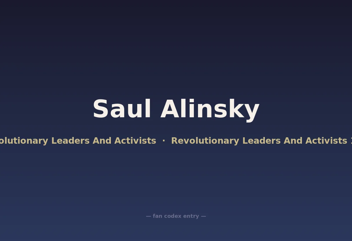 Saul Alinsky