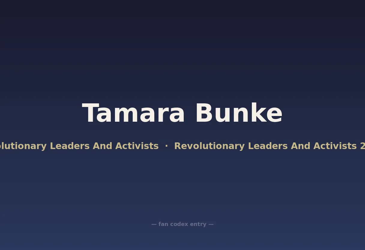 Tamara Bunke