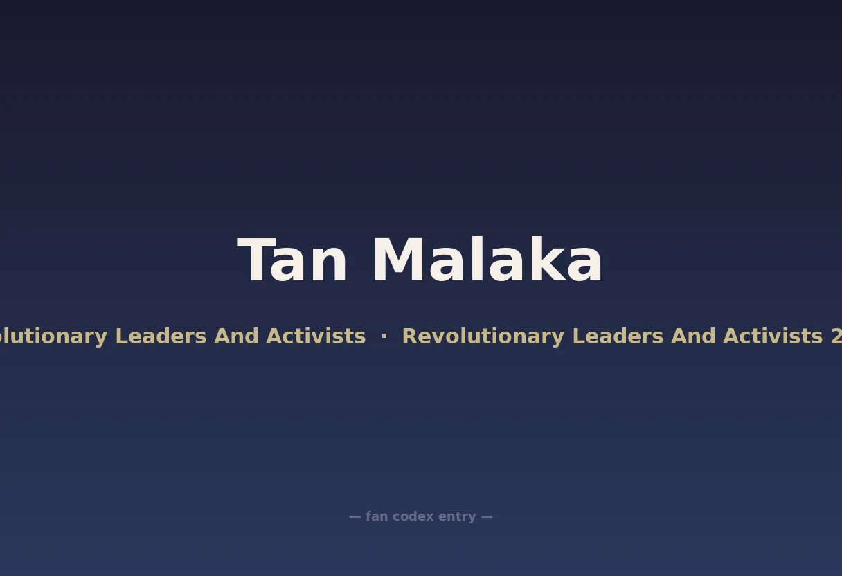 Tan Malaka