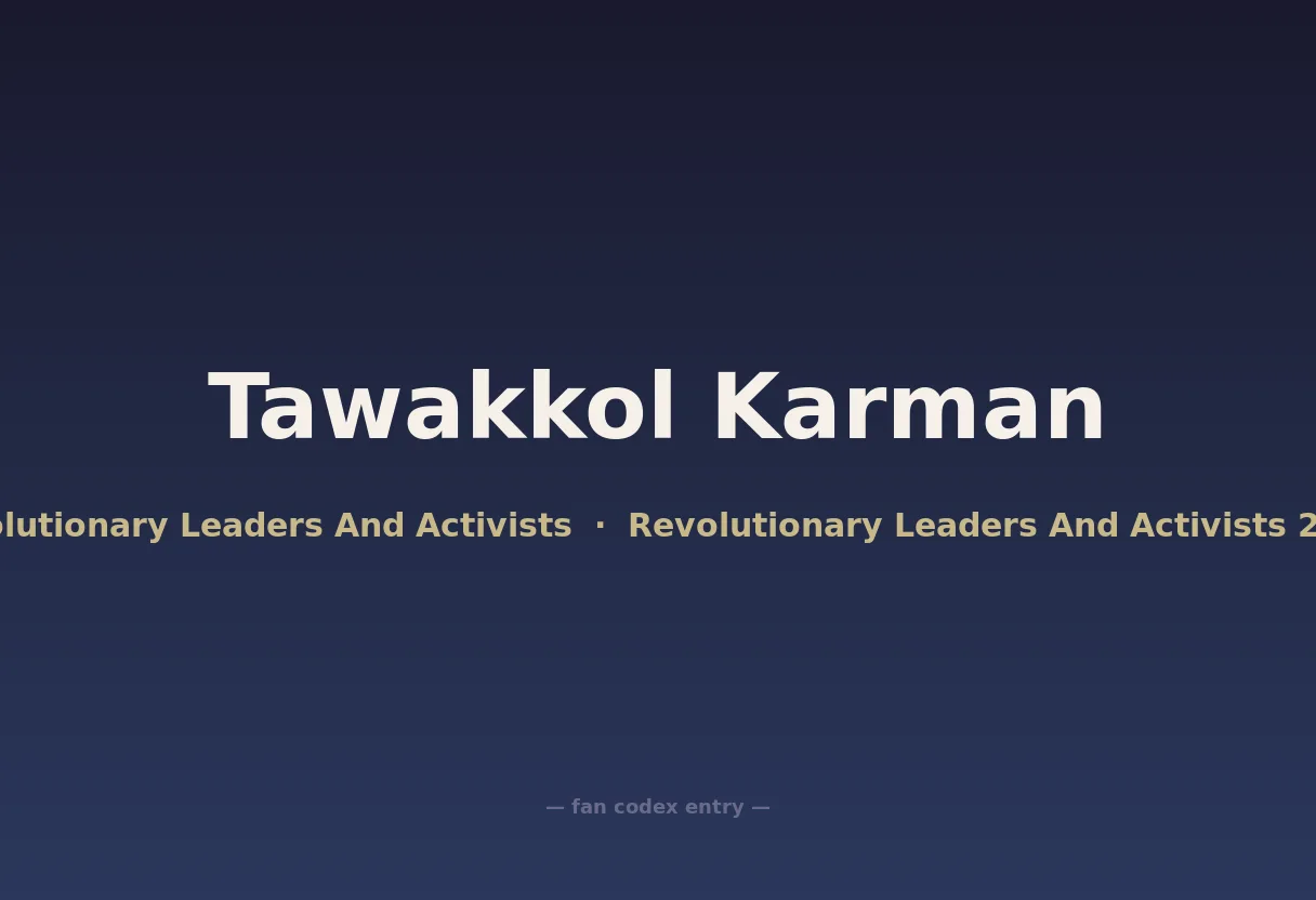 Tawakkol Karman